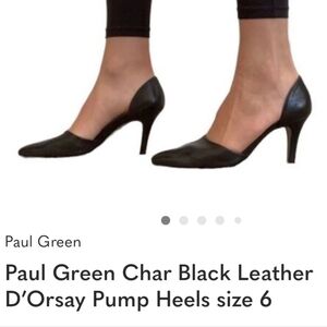 Paul Green Char Women's  Black Women's Heels. 5.5 US
